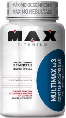 TopWay Suplementos - Multimax Omega 3 60 Caps - Max Titanium